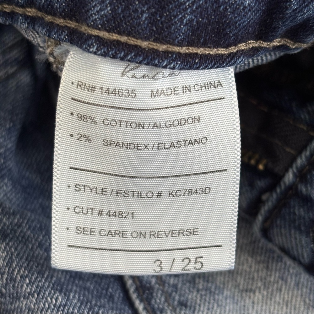 KanCan Women’s Avery Straight Leg Cargo Jeans Size 3/25 Medium Wash Pockets - Picture 4 of 8